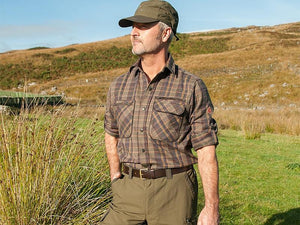 Greenland Shirt with Suede - Green